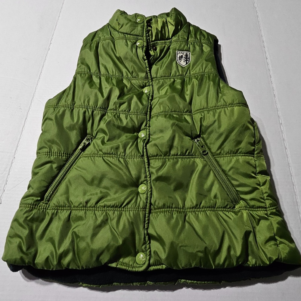 American Eagle Outfitters Puffer Vest Snap Front Zip Pockets Womensโ Size M